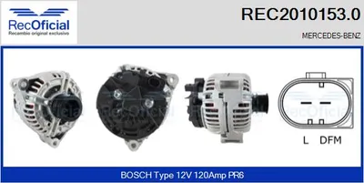 Alternador Mercedes-Benz C-CLASS · Mercedes-Benz C-CLASS Coupe · Mercedes-Benz C-CLASS T-Model