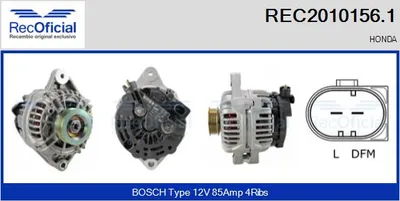 Alternador Honda CIVIC IV Shuttle · Honda CIVIC I Saloon · Honda ACCORD VI