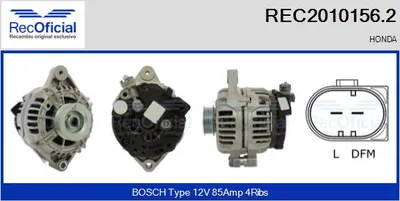 Alternador Honda CIVIC IV Shuttle · Honda CIVIC I Saloon · Honda ACCORD VI