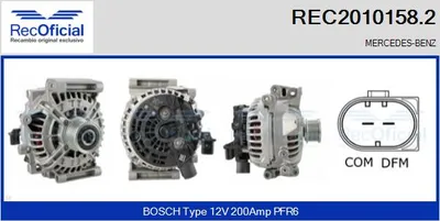 Alternador Mercedes-Benz S-CLASS · Mercedes-Benz C-CLASS · Mercedes-Benz C-CLASS Coupe