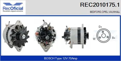 Alternador Opel REKORD E Estate · Opel REKORD E · Opel SENATOR A