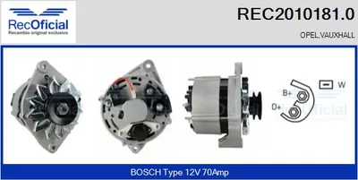 Alternador Opel KADETT E · Opel KADETT E Estate · Opel KADETT E Hatchback