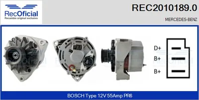 Alternador Mercedes-Benz 124 Coupe · Mercedes-Benz 124 Saloon · Mercedes-Benz 124 T-Model