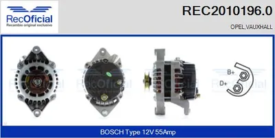 Alternador Opel COMBO Box Body/MPV · Opel CORSA B · Opel ASTRA F Saloon