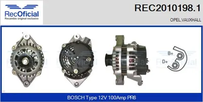 Alternador Opel COMBO Box Body/MPV · Opel CORSA B · Opel OMEGA B Estate
