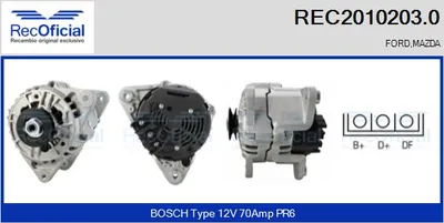 Alternador Ford FIESTA IV · Mazda 121 III · Ford FIESTA Box Body/MPV