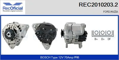 Alternador Ford FIESTA IV · Mazda 121 III · Ford FIESTA Box Body/MPV