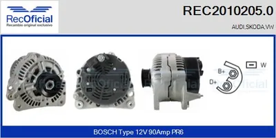 Alternador Audi 80 B4 Saloon · Audi 80 B4 Avant · Audi A4 B5