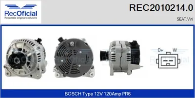 Alternador Vw PASSAT B3/B4 · Vw PASSAT B3/B4 Variant · Vw TRANSPORTER T4 Bus
