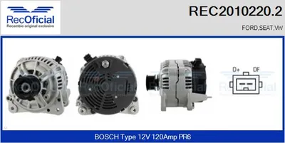 Alternador Seat CORDOBA · Seat TOLEDO I · Vw PASSAT B3/B4