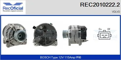 Alternador Volvo 850 Estate · Volvo V70 I · Volvo C70 I Coupe