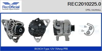 Alternador Opel CORSA B · Opel VECTRA B Hatchback · Opel VECTRA B Estate