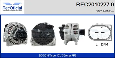 Alternador Seat CORDOBA · Vw POLO III · Seat IBIZA II