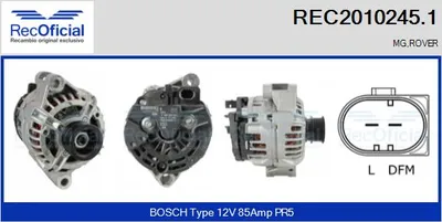 Alternador Rover 400 II Hatchback · Rover 400 II · Mg MGF