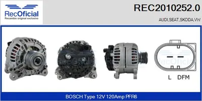 Alternador Seat AROSA · Vw LUPO I · Audi A2