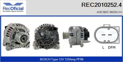 Alternador Seat AROSA · Vw LUPO I · Audi A2
