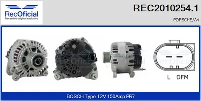 Alternador Porsche CAYENNE · Vw TOUAREG