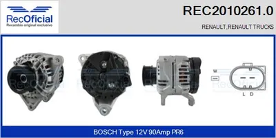 Alternador Renault Trucks MASCOTT Van · Renault Trucks MASCOTT Platform/Chassis