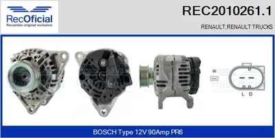 Alternador Renault Trucks MASCOTT Van · Renault Trucks MASCOTT Platform/Chassis