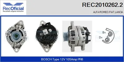 Alternador Lancia KAPPA · Alfa Romeo 145 · Alfa Romeo 155