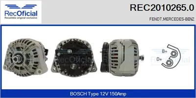 Alternador Mercedes-Benz VITO Bus · Mercedes-Benz VITO Van · Mercedes-Benz V-CLASS