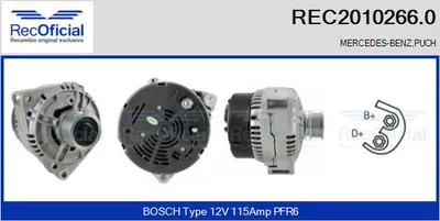 Alternador Mercedes-Benz S-CLASS · Mercedes-Benz G-CLASS · Mercedes-Benz T1 Bus