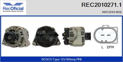 Alternador Mercedes-Benz E-CLASS · Mercedes-Benz C-CLASS T-Model · Mercedes-Benz E-CLASS T-Model