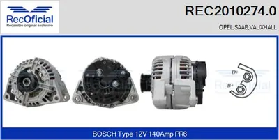 Alternador Saab 9-5 · Opel ASTRA G Hatchback · Opel ASTRA G Estate