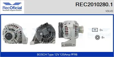 Alternador Volvo S40 I · Volvo V40 Estate · Volvo V70 I