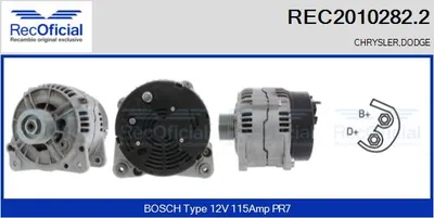 Alternador Chrysler VOYAGER / GRAND VOYAGER III · Dodge CARAVAN