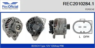 Alternador Porsche BOXSTER · Porsche 911 · Porsche 911 Convertible