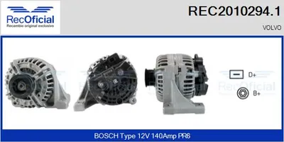 Alternador Volvo S40 I · Volvo V40 Estate · Volvo V70 I