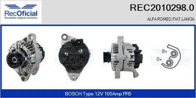 Alternador Fiat BRAVA · Fiat MAREA · Fiat MAREA Weekend