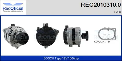 Alternador Ford GALAXY II · Ford S-MAX · Ford MONDEO IV Saloon