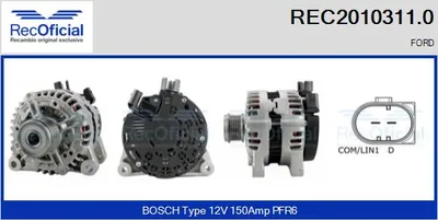 Alternador Ford GALAXY II · Ford S-MAX · Ford C-MAX