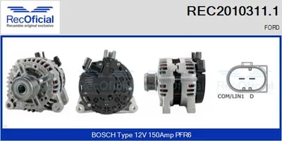 Alternador Ford GALAXY II · Ford S-MAX · Ford C-MAX