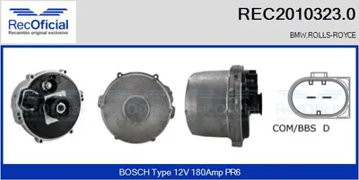 Alternador Bmw 7 · Rolls-Royce PHANTOM VII · Rolls-Royce PHANTOM VII Drophead Coupe