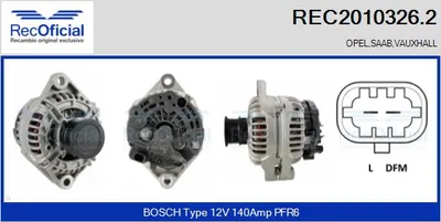 Alternador Opel VECTRA C · Opel VECTRA C GTS · Saab 9-3