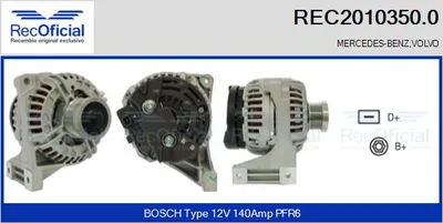 Alternador Volvo S40 I · Volvo V40 Estate · Volvo V70 I