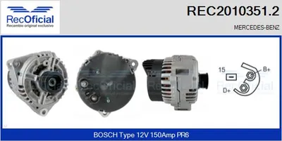 Alternador Mercedes-Benz SL · Mercedes-Benz CLK · Mercedes-Benz CLK Convertible