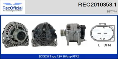 Alternador Vw POLO III · Seat AROSA · Vw LUPO I