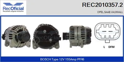 Alternador Opel VECTRA C · Opel VECTRA C GTS · Saab 9-3
