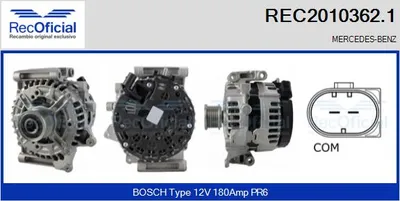 Alternador Mercedes-Benz E-CLASS · Mercedes-Benz E-CLASS T-Model · Mercedes-Benz C-CLASS