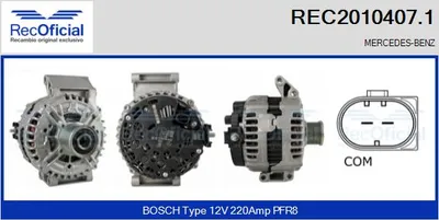 Alternador Mercedes-Benz E-CLASS · Mercedes-Benz S-CLASS