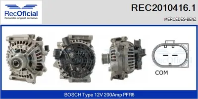 Alternador Mercedes-Benz E-CLASS · Mercedes-Benz E-CLASS T-Model