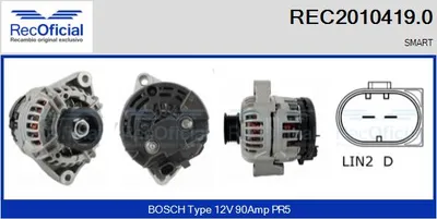 Alternador Smart FORTWO Coupe