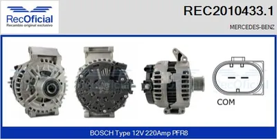 Alternador Mercedes-Benz M-CLASS · Mercedes-Benz GL-CLASS