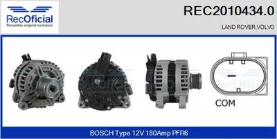 Alternador Volvo S80 II · Land Rover FREELANDER 2 · Volvo V70 III