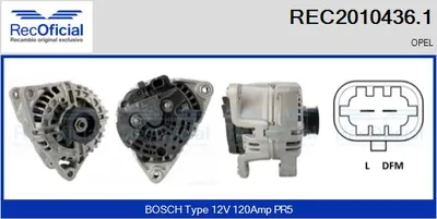 Alternador Opel ASTRA G Hatchback · Opel ASTRA G Saloon · Opel COMBO Box Body/MPV