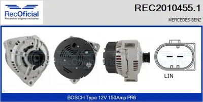 Alternador Mercedes-Benz SL · Mercedes-Benz S-CLASS Coupe · Mercedes-Benz S-CLASS